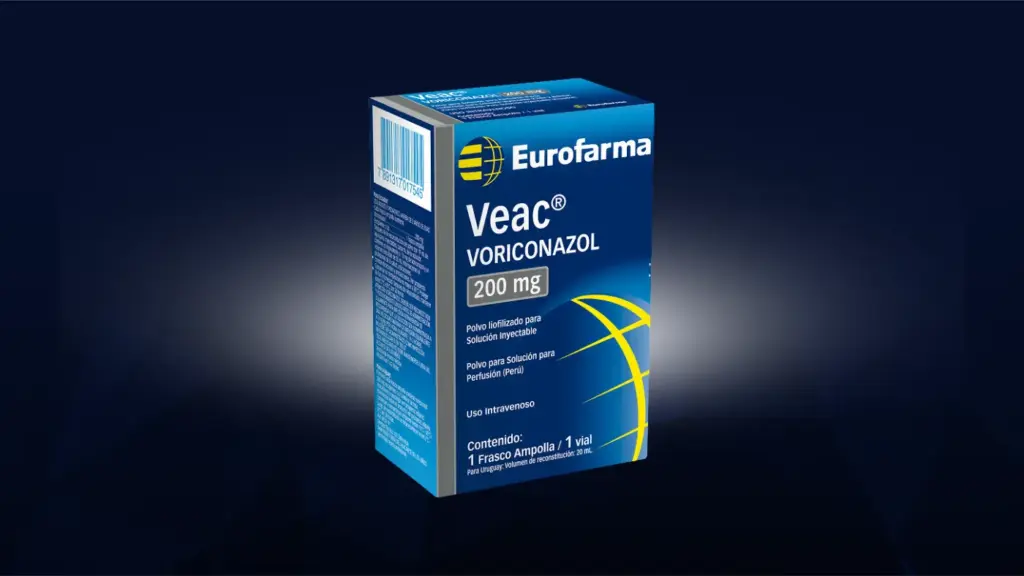 Embalagem de Voriconazol 200 mg da Eurofarma