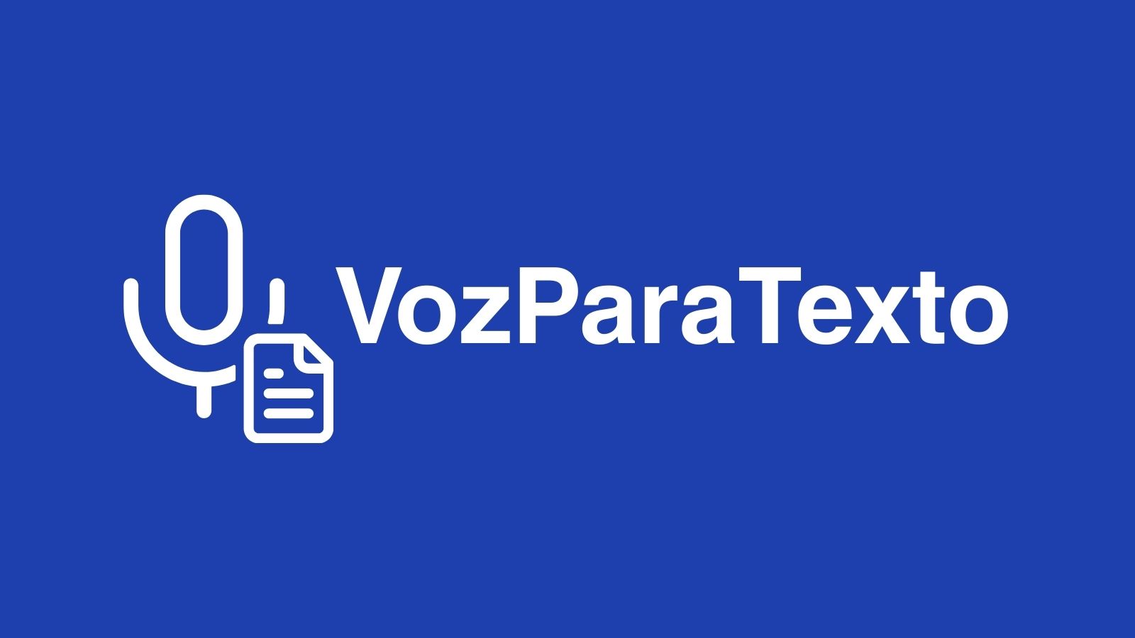 Logo do serviço VozParaTexto