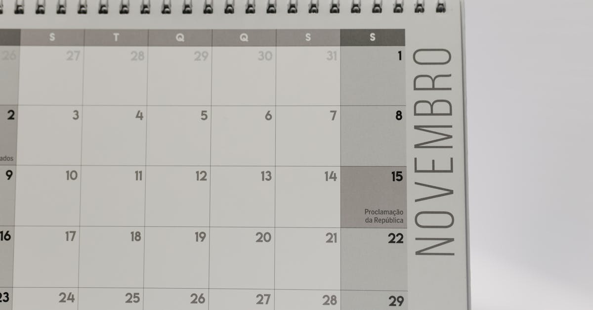 Close de um calendário de mesa com foco no mês de novembro, simbolizando a contagem de tempo e prazos. — Foto: Matheus Bertelli