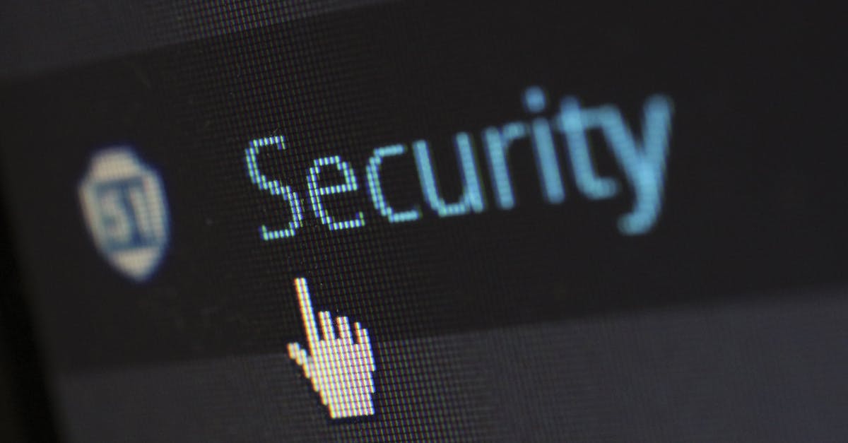 Close de tela de computador com a palavra Security em azul e um cursor de mão apontando para ela. — Foto: Pixabay
