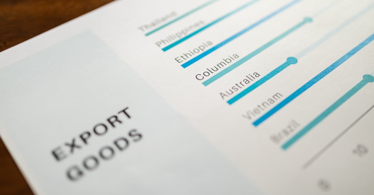 Gráfico de exportação com países e valores em moeda — Foto: RDNE Stock project