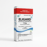Caixa do medicamento ELIGARD (ACETATO DE LEUPRORRELINA) em embalagem farmacêutica brasileira conforme RDC 768/2022 da ANVISA — fabricado por Ribeiro Cavalcante Advocacia