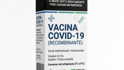 Medicamento vacina covid 19 recombinante 1779809614 Caixa do medicamento vacina covid-19 (recombinante) (vacina covid-19 (recombinante)) em embalagem farmacêutica brasileira conforme rdc 768/2022 da anvisa — fabricado por ribeiro cavalcante advocacia