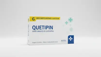 Caixa do medicamento quetipin (hemifumarato de quetiapina) em embalagem farmacêutica brasileira conforme rdc 768/2022 da anvisa