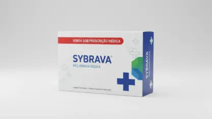 Caixa do medicamento sybrava (inclisirana sódica) em embalagem farmacêutica brasileira conforme rdc 768/2022 da anvisa