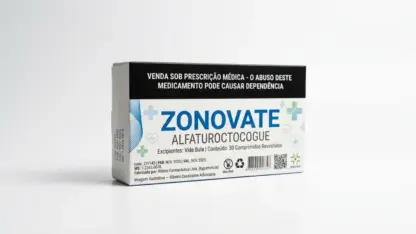 Caixa do medicamento zonovate (alfaturoctocogue) em embalagem farmacêutica brasileira conforme rdc 768/2022 da anvisa — fabricado por ribeiro cavalcante advocacia