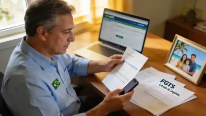 Imagem representando trabalhador preocupado conferindo que a empresa não depositou o fgts no extrato — ribeiro cavalcante advocacia