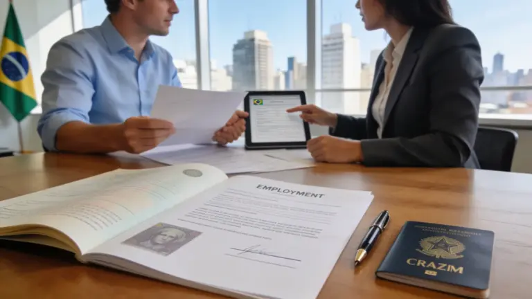Imagem representando work visa (vitem v) for foreigners in brazil: requirements and process — ribeiro cavalcante advocacia