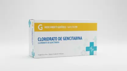 Caixa do medicamento cloridrato de gencitabina (cloridrato de gencitabina) em embalagem farmacêutica brasileira conforme rdc 768/2022 da anvisa