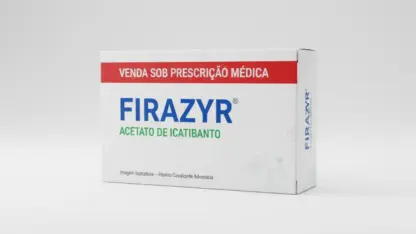 Caixa do medicamento firazyr (acetato de icatibanto) em embalagem farmacêutica brasileira conforme rdc 768/2022 da anvisa