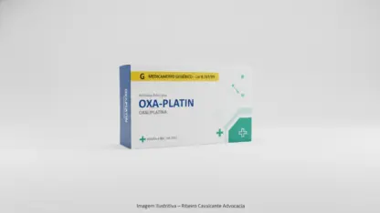 Caixa do medicamento oxa-platin (oxaliplatina) em embalagem farmacêutica brasileira conforme rdc 768/2022 da anvisa