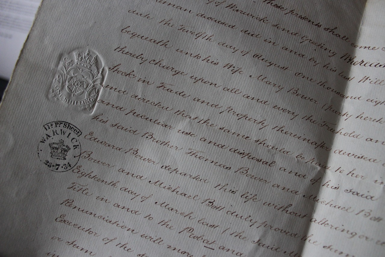 Common law partnership uniao estavel for international couples in brazil inline 1 659987 1787319298 Papel antigo com carimbo e escrita cursiva, sugerindo um documento histórico ou legal.