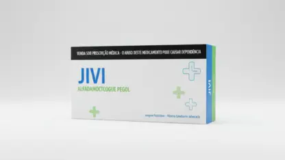 Caixa do medicamento jivi (alfadamoctocogue pegol) em embalagem farmacêutica brasileira conforme rdc 768/2022 da anvisa