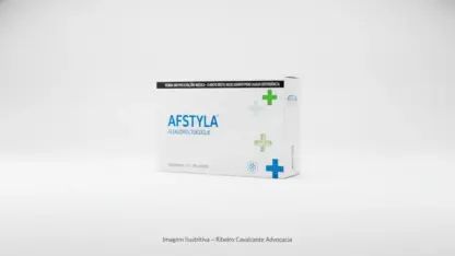 Caixa do medicamento afstyla (alfalonoctocogue) em embalagem farmacêutica brasileira conforme rdc 768/2022 da anvisa