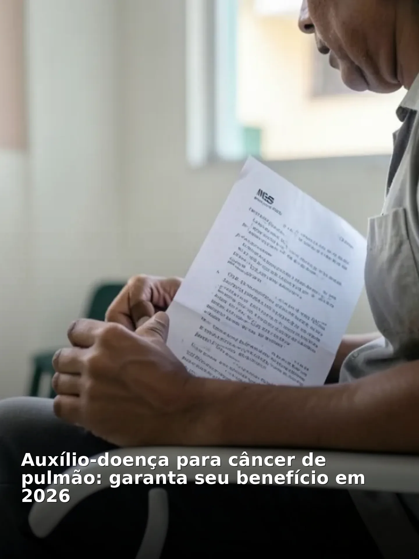 Auxílio-doença para câncer de pulmão: garanta seu benefício em 2026