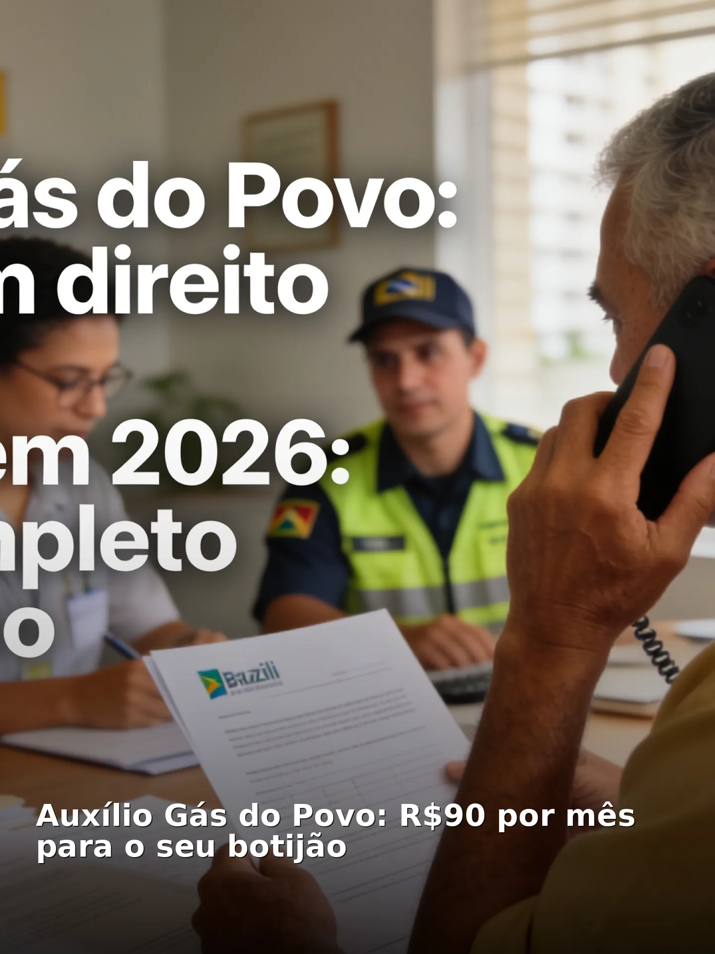 Auxílio Gás do Povo: R$90 por mês para o seu botijão