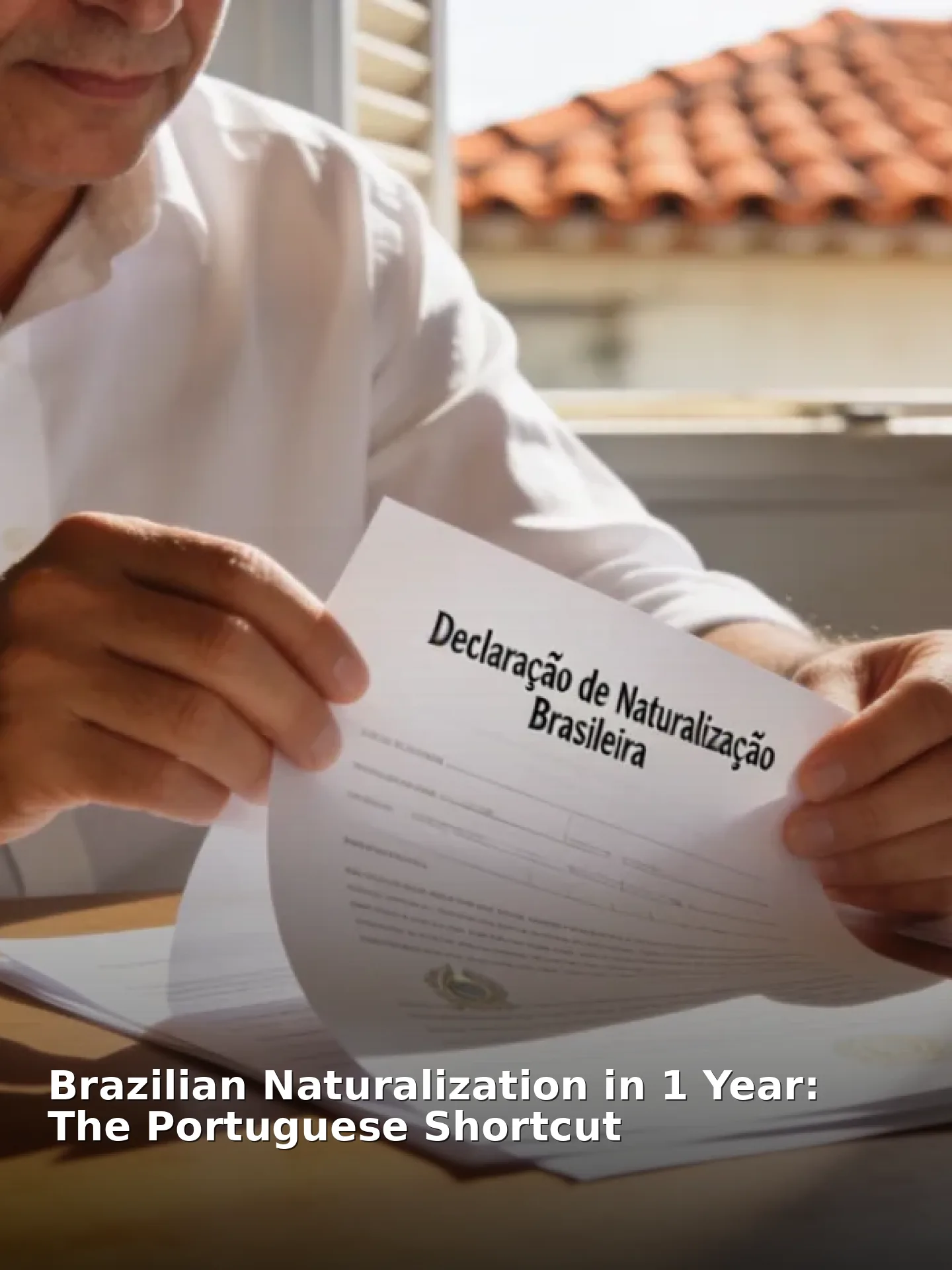 Brazilian naturalization in 1 year: the portuguese shortcut