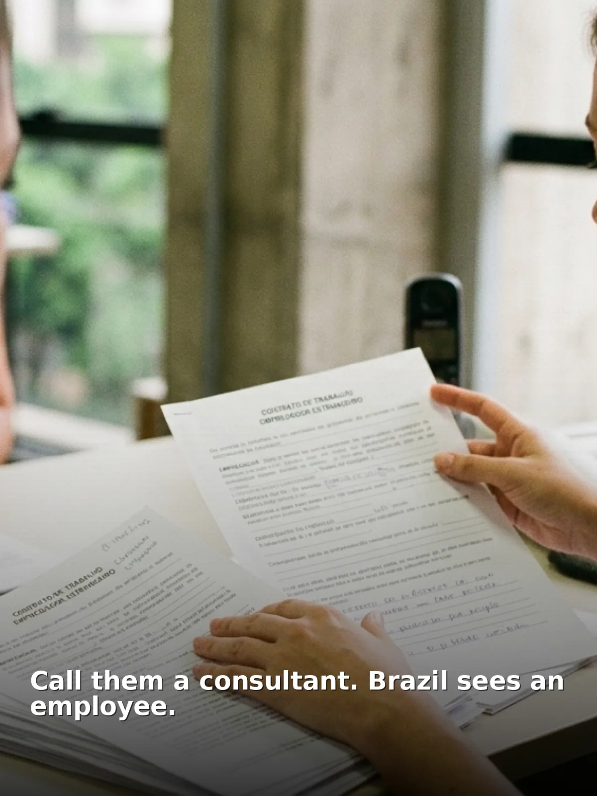 Call them a consultant. Brazil sees an employee.