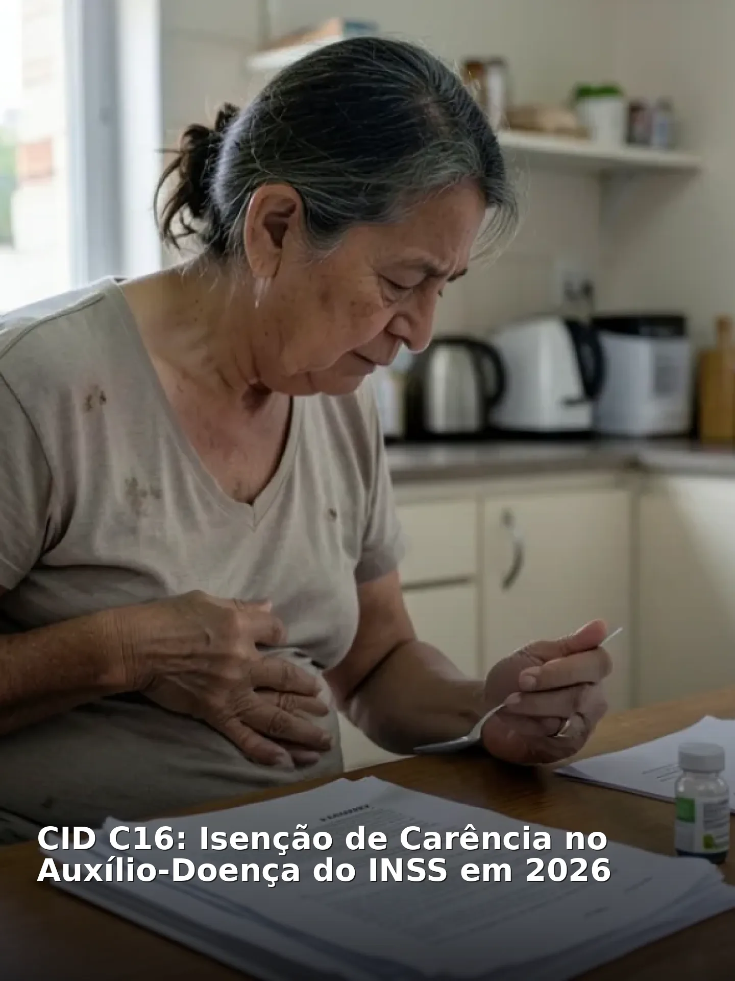 CID C16: Isenção de Carência no Auxílio-Doença do INSS em 2026