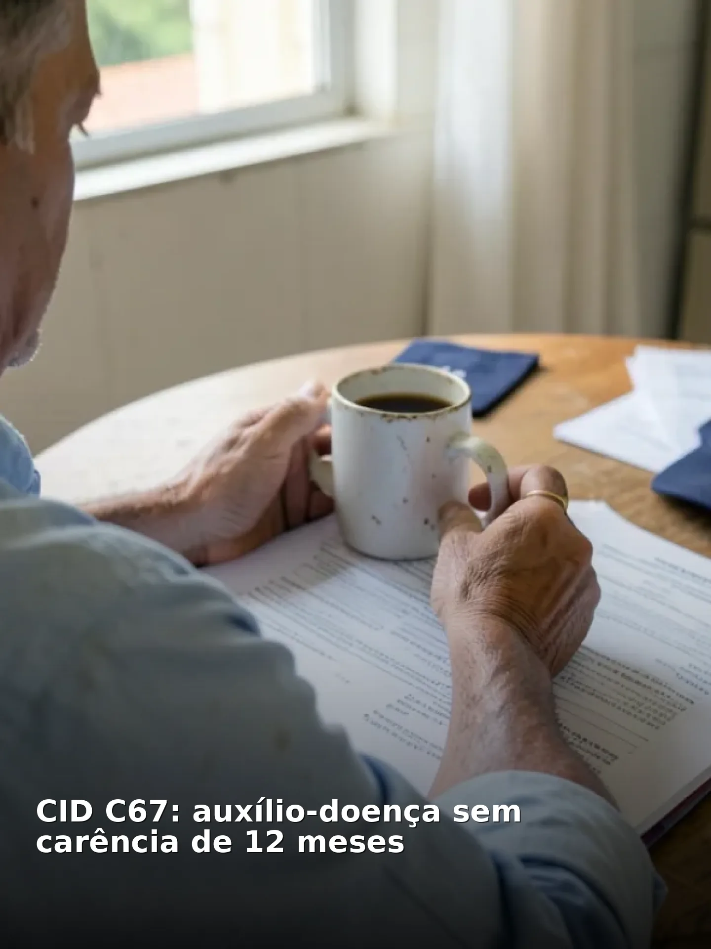 CID C67: auxílio-doença sem carência de 12 meses