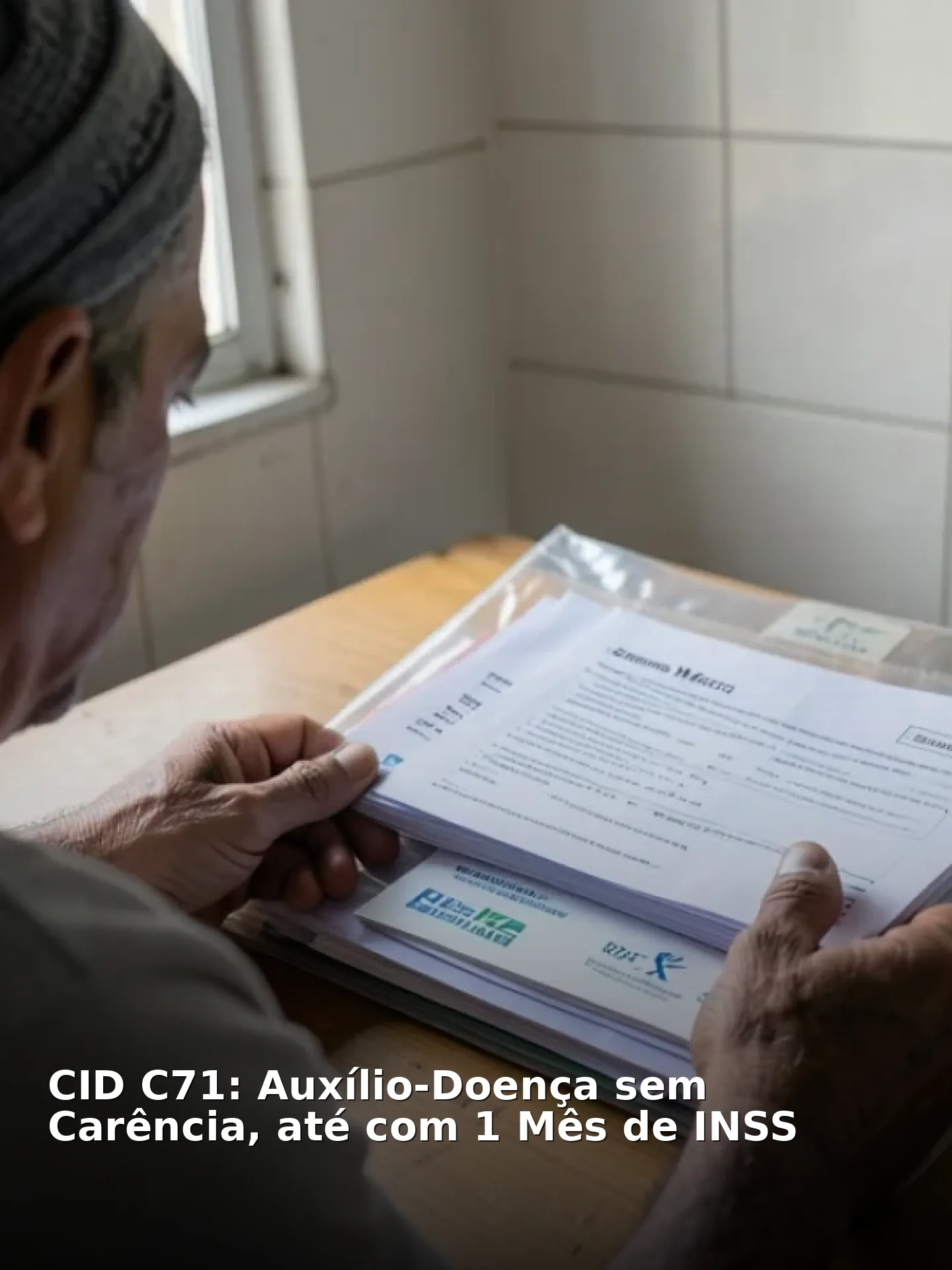 CID C71: Auxílio-Doença sem Carência, até com 1 Mês de INSS