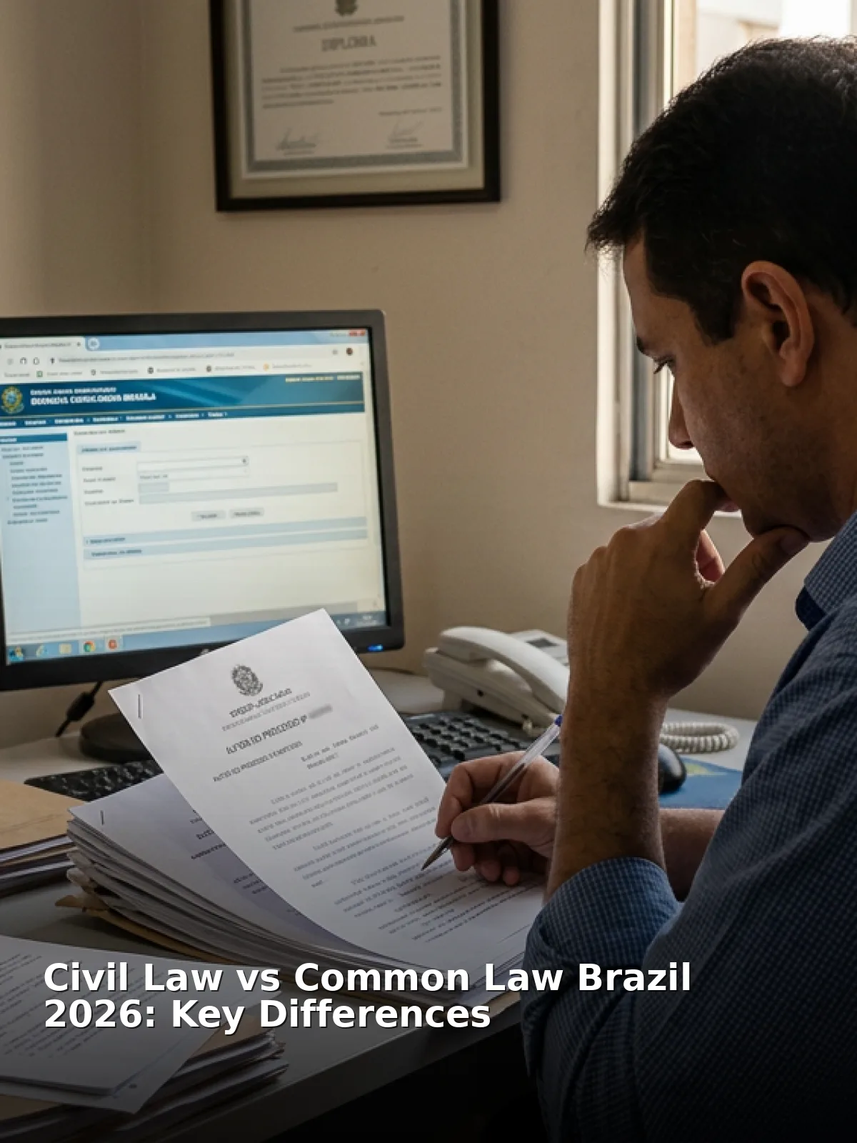 Civil law vs common law brazil 2026: key differences
