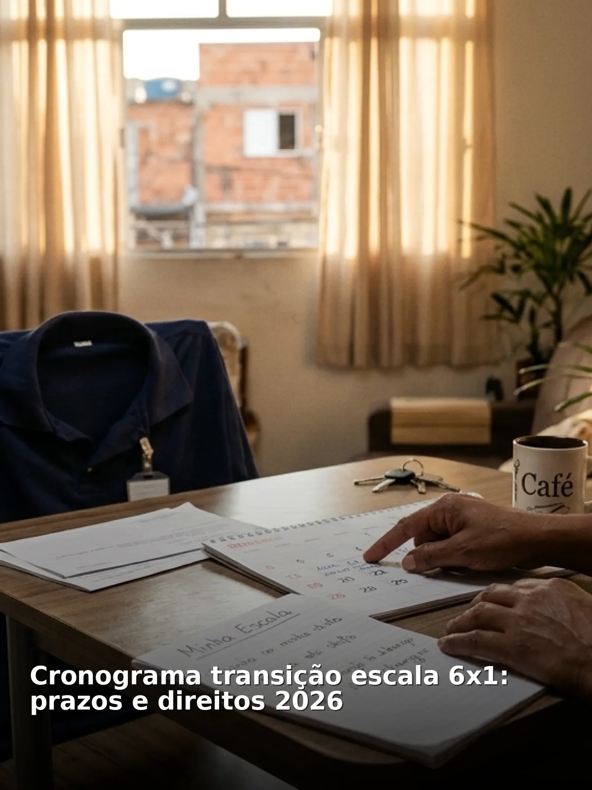 Cronograma transição escala 6x1: prazos e direitos 2026