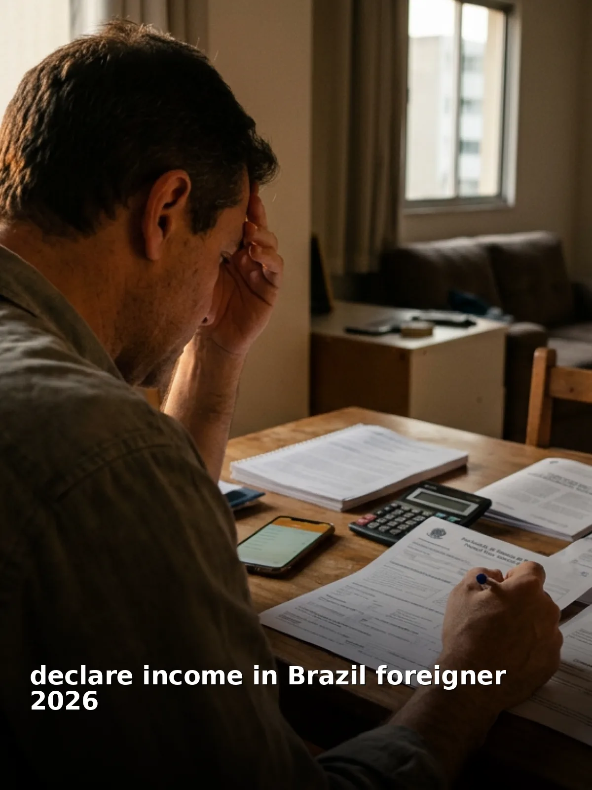 Declare income in brazil foreigner 2026