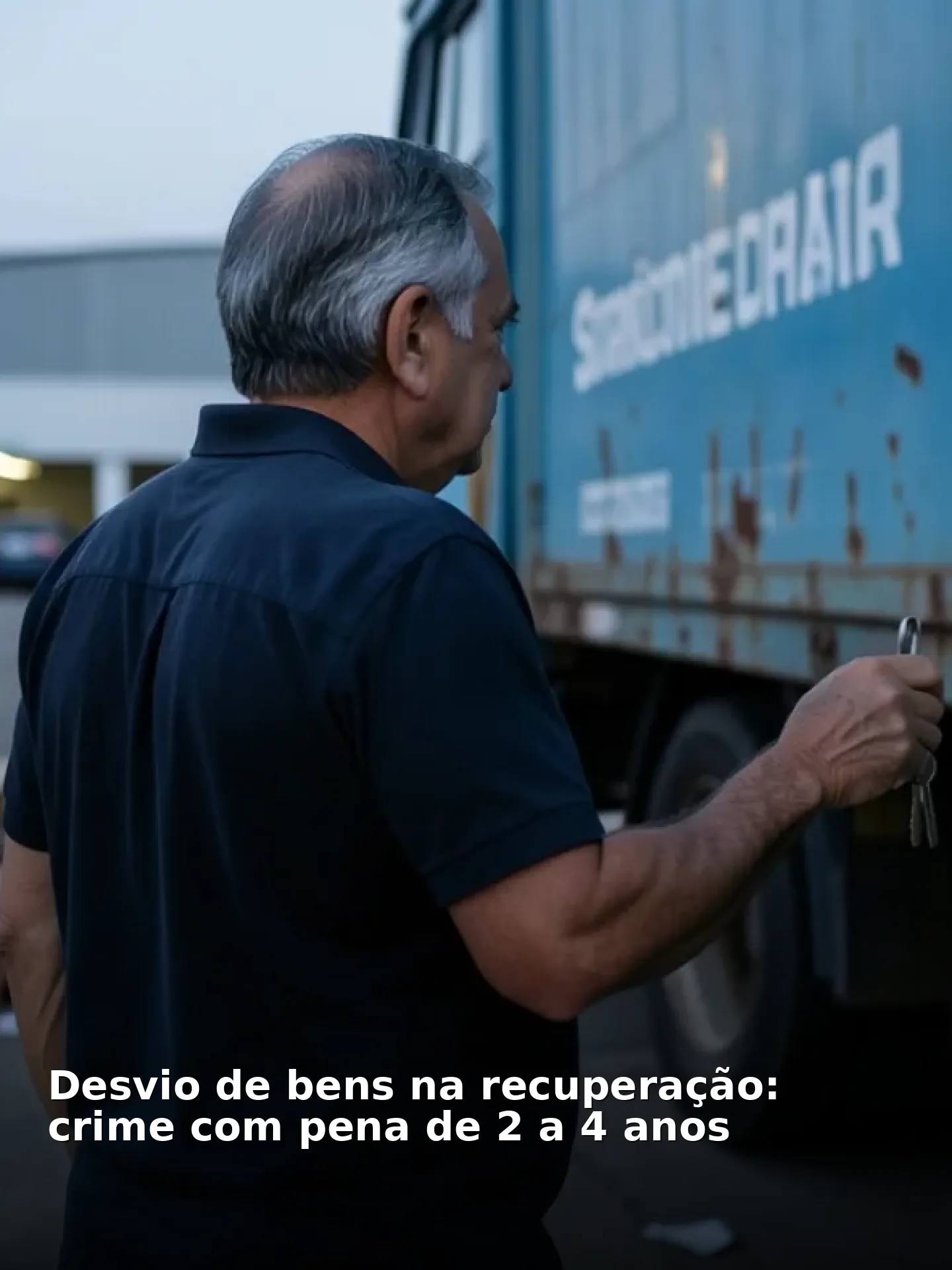 Desvio de bens na recuperação: crime com pena de 2 a 4 anos