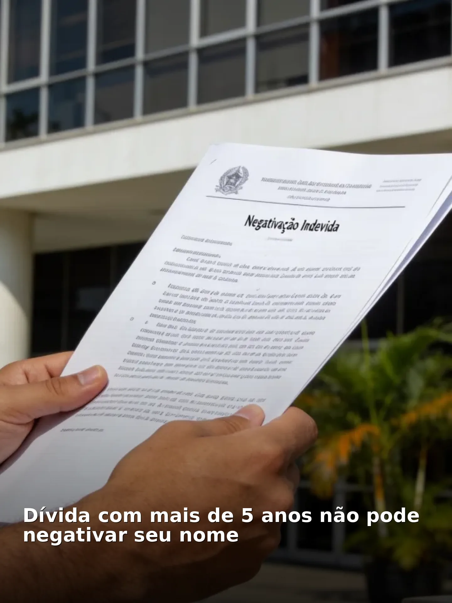 Dívida com mais de 5 anos não pode negativar seu nome