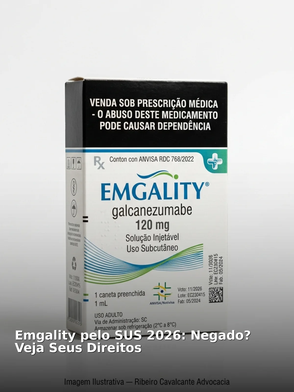 Emgality pelo sus 2026: negado? Veja seus direitos