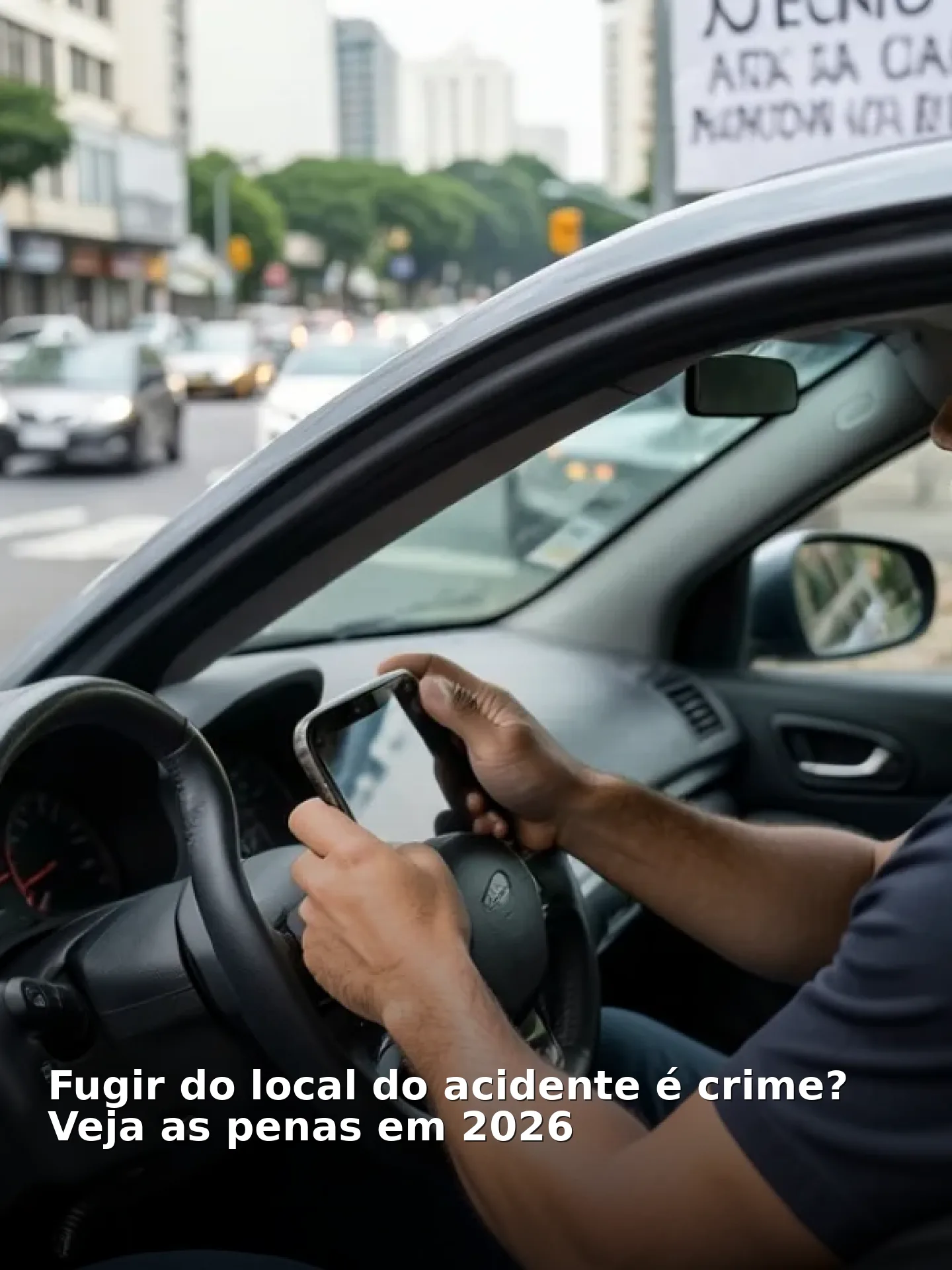 Fugir do local do acidente é crime? Veja as penas em 2026