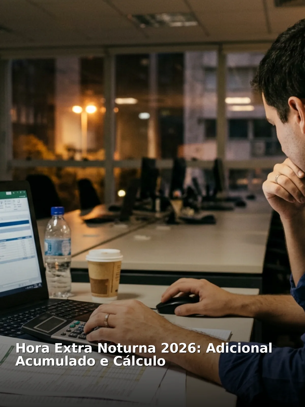 Hora extra noturna 2026: adicional acumulado e cálculo