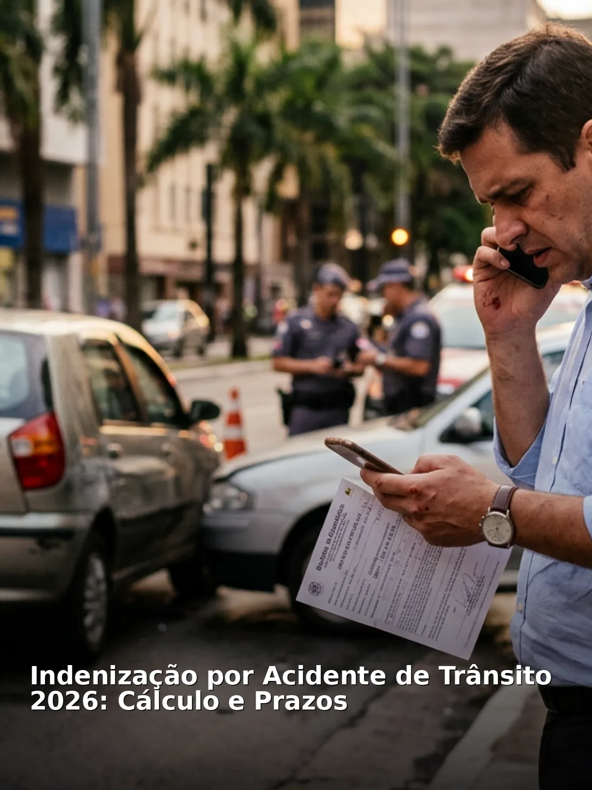 Indenização por acidente de trânsito 2026: cálculo e prazos