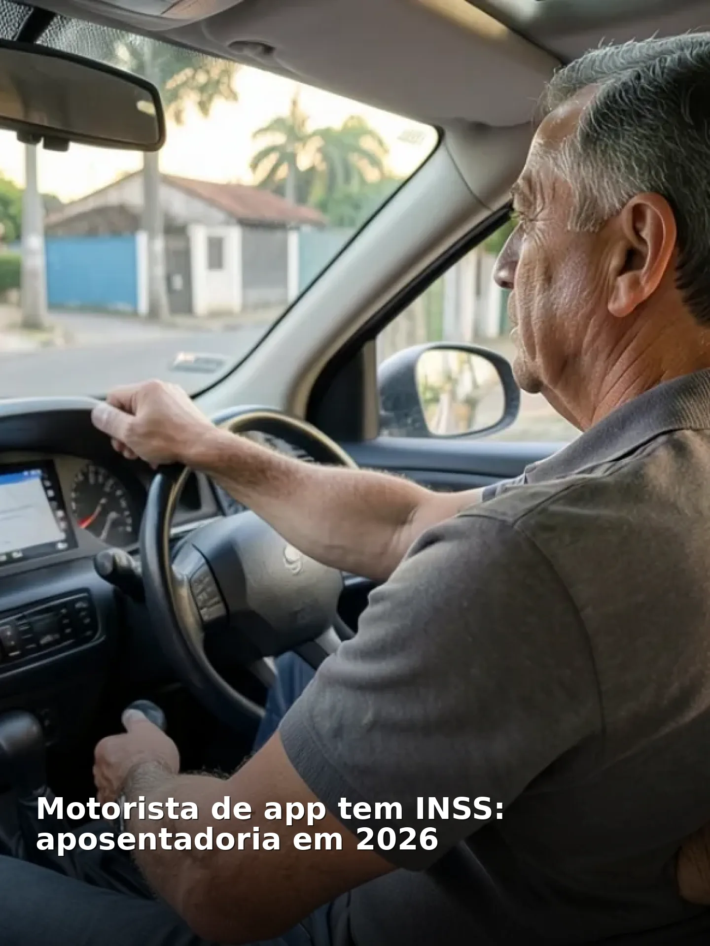 Motorista de app tem inss: aposentadoria em 2026