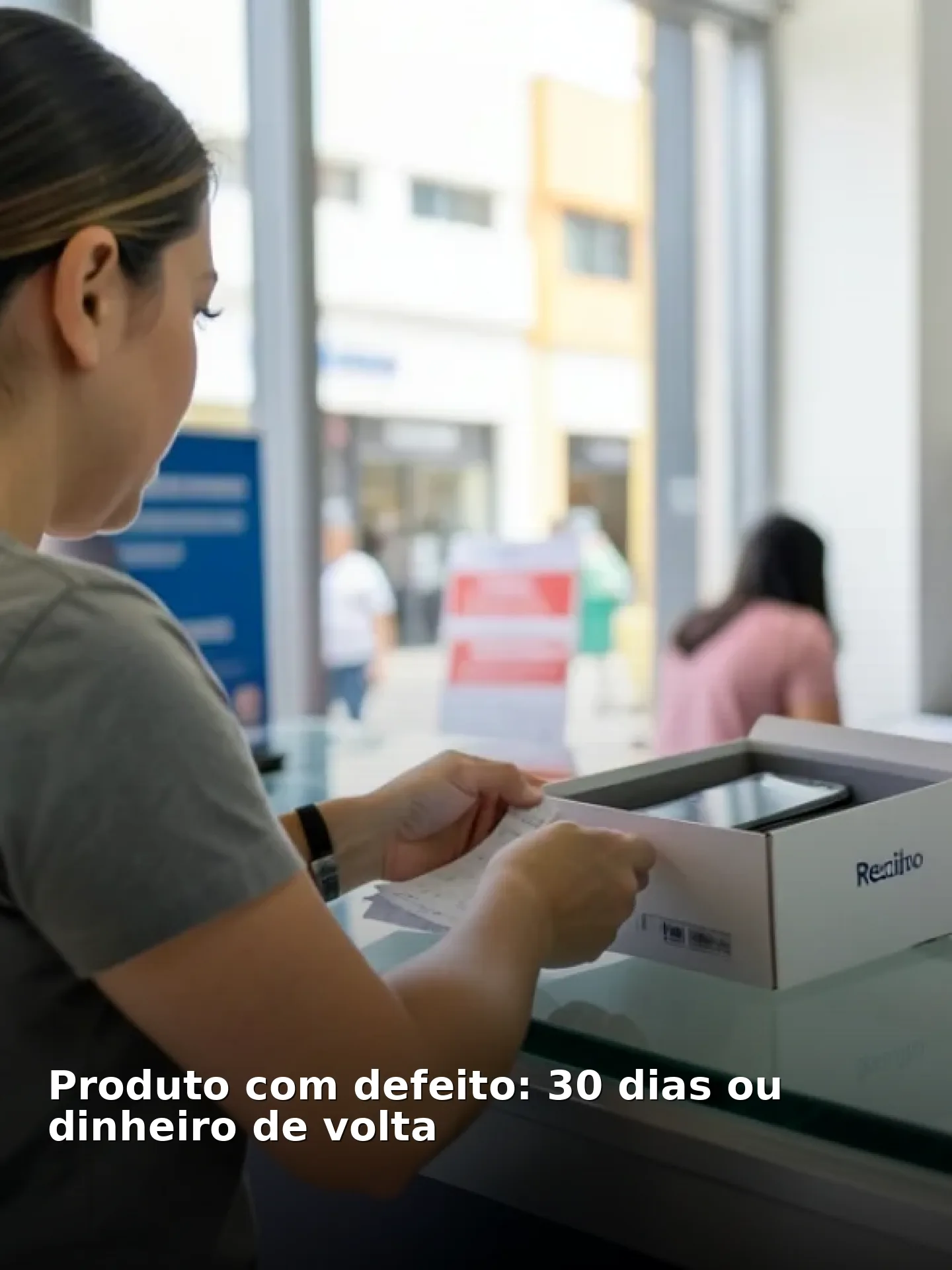 Produto com defeito: 30 dias ou dinheiro de volta