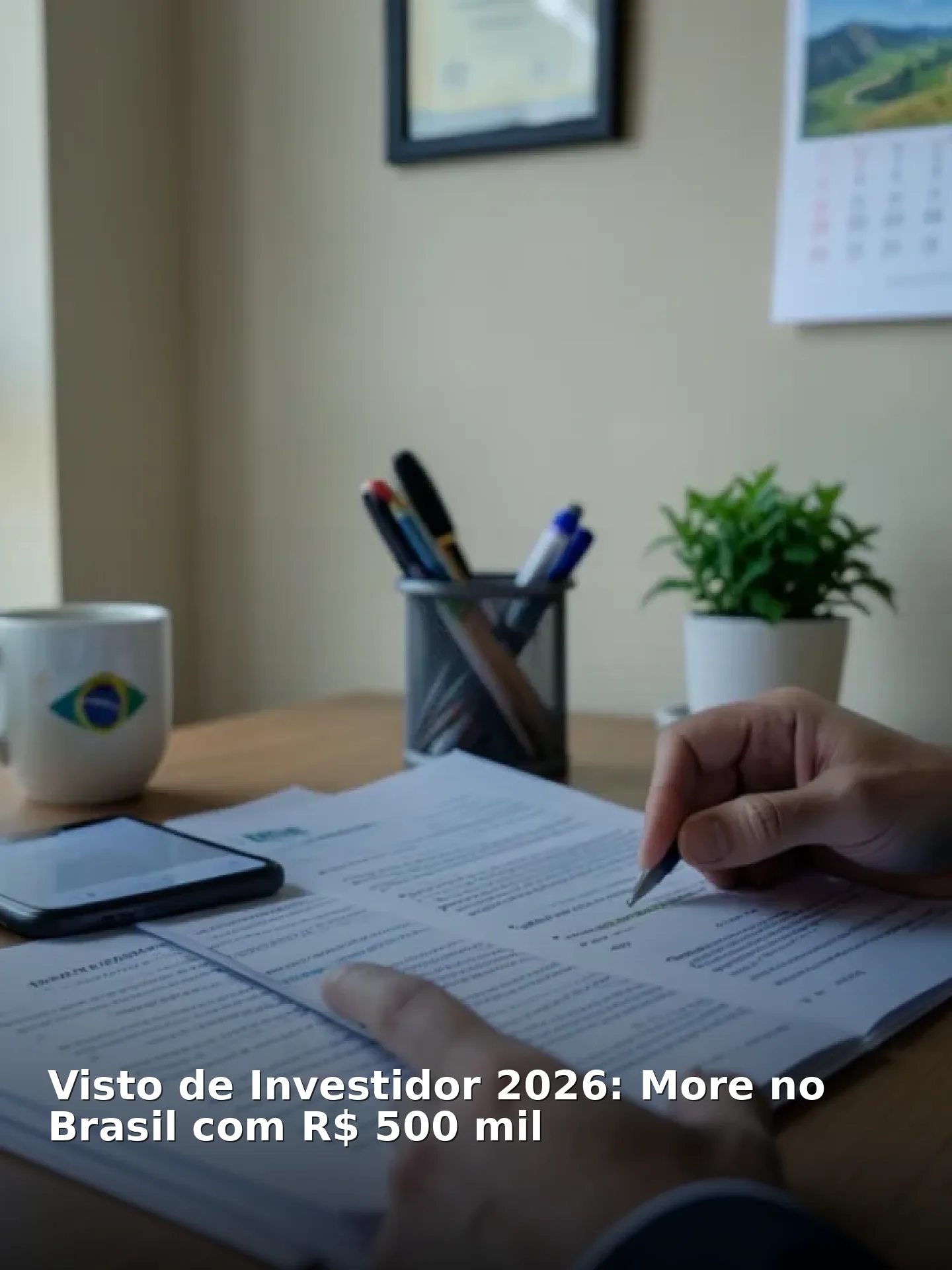 Visto de Investidor 2026: More no Brasil com R$ 500 mil